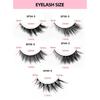 5Pairs Faux Mink Individual False Eyelashes Oblique Flight Clusters False Lashes  Makeup Tools