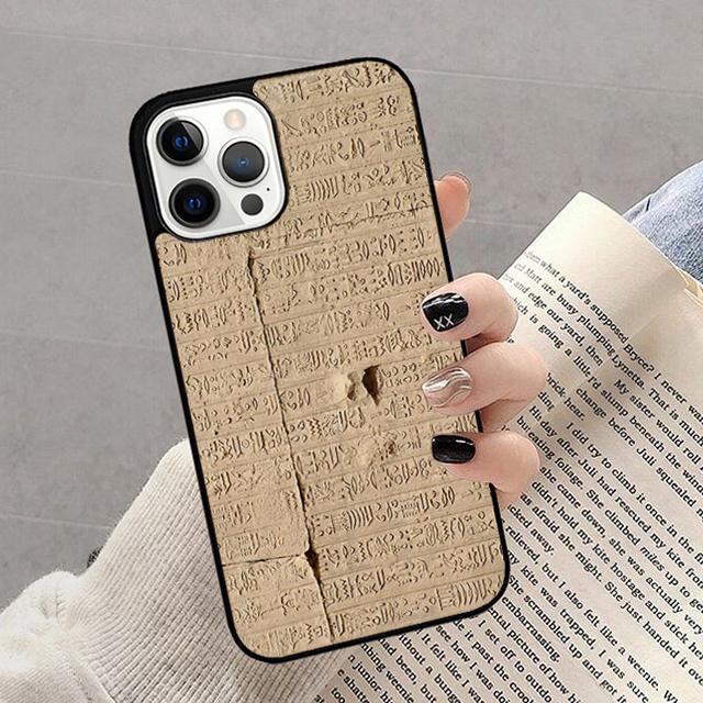 Autumu Egyptian Hieroglyphics Symbols Phone Case Cover for iPhone 17 Air 16 16e 15 12 11 13 14 Pro Max Plus Coque