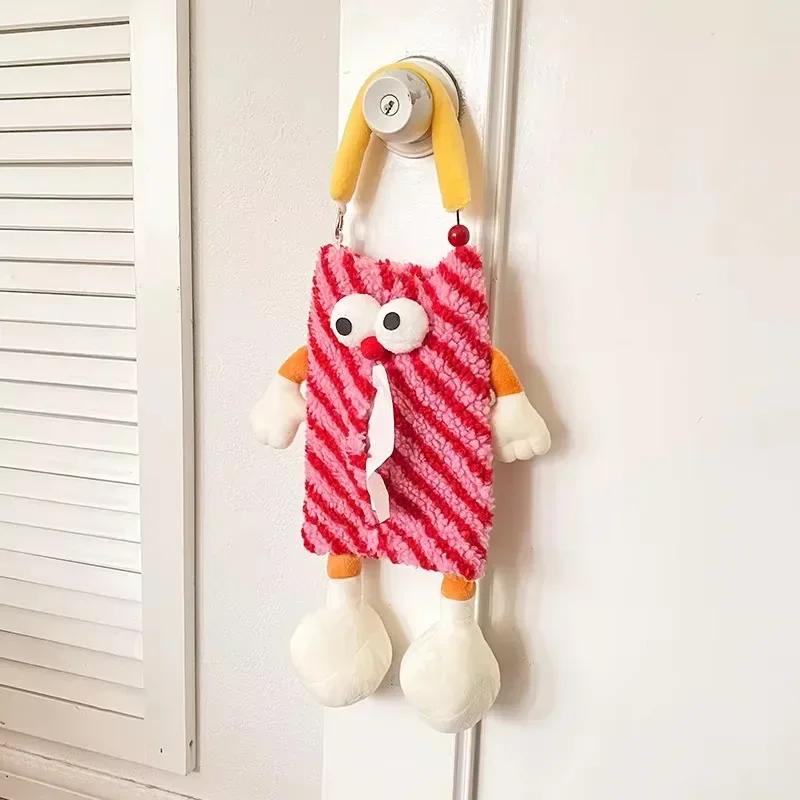 1pc Car Hanging Tissue Box Cartoon Type Cute Creative Car Seat Back Hanging Tissue Bag Office Living Room Tissue Box Holder