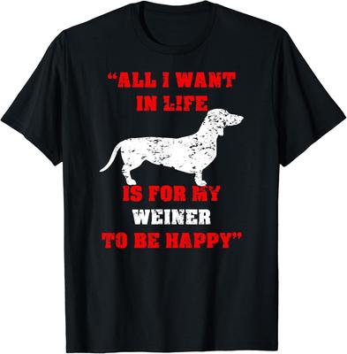 Funny Dachshund Wiener Dog Weiner Dog Lover Mom Dad Trainer Gift Unisex T-Shirt