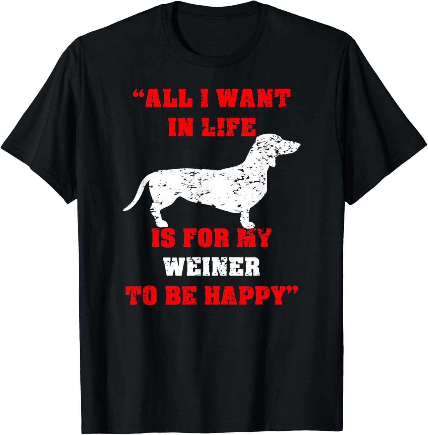 Funny Dachshund Wiener Dog Weiner Dog Lover Mom Dad Trainer Gift Unisex T-Shirt S