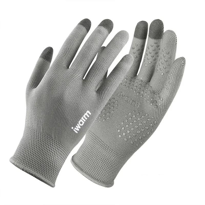 Winddichte Winterwarme Handschuhe Radhandschuh Rutschfester Thermofleece-Handschuh Vollfinger Angeln Motorrad Skifahren Handschuh