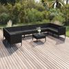 Day and Night - Day and Night Garden Furniture Set 11 Pieces Black Synthetic Rattan Cushions
