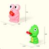 Creative Fidget Decompression Pinch Toy Frog Dinosaur Sticking Tongue Out Relieve Stress Children Fun Squeeze Interactive Toys