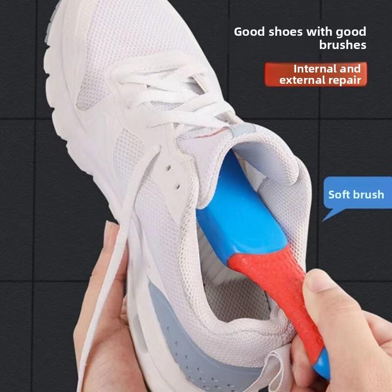Household Nano Soft-bristled Shoe Brush Does Not Damage Shoes Long-handled Cleaning Brush Multi-functional Washing Clothes and Shoes