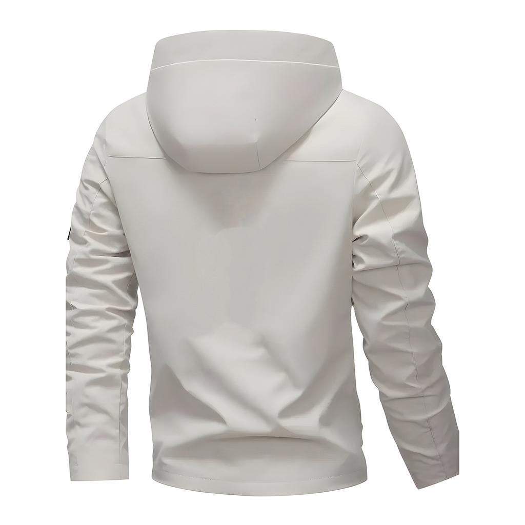 Spring and Autumn Men's Jackets Hooded Windbreaker Outdoor Loose Breathable Casual Top Outdoor Jacket Thin Coat