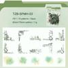 JIANWU Poetry Ink Stain Series Vintage Plant Butterfly Border Landscape Material Collage PET Sticker Creative Journal Stationery