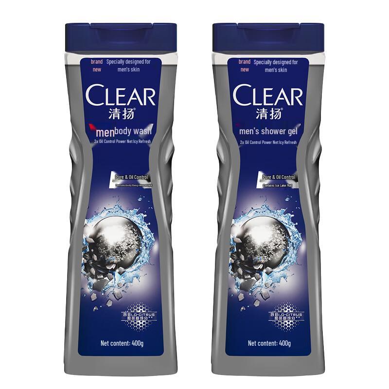 Clear Men Balancing Oil Control Shower Gel Duo Pack