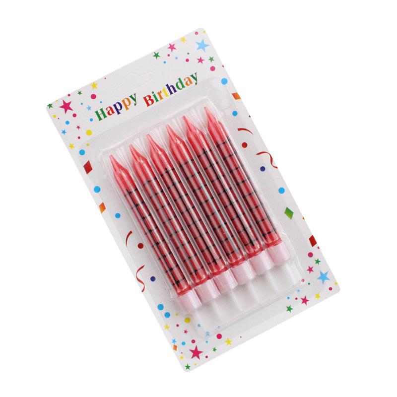 

Ins Style Spider-Man Themed Printed Cake Candles 6 Personalized Red Candles for Birthday Party Spider-Man Theme Printed Candle