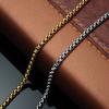 HNSP Stainless Steel Chain Necklace For Men Zircon Pendant Accessories Male Neck Chains