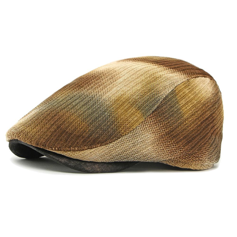 

Осенне-зимняя шерстяная шапка Женский берет тай-дай Британская ретро прогрессивная шапка Мужская кепка с козырьком