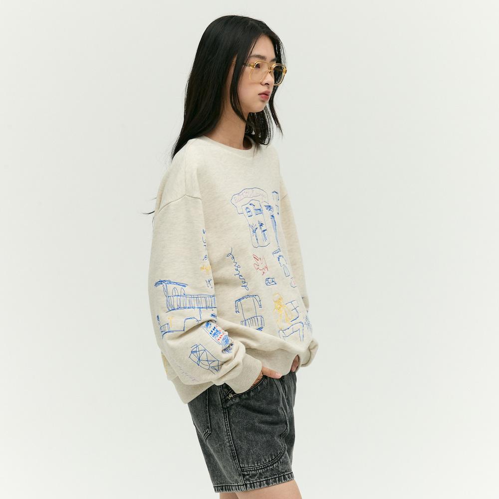 Ibiem Round Neck Sweatshirt Emp2Wts010