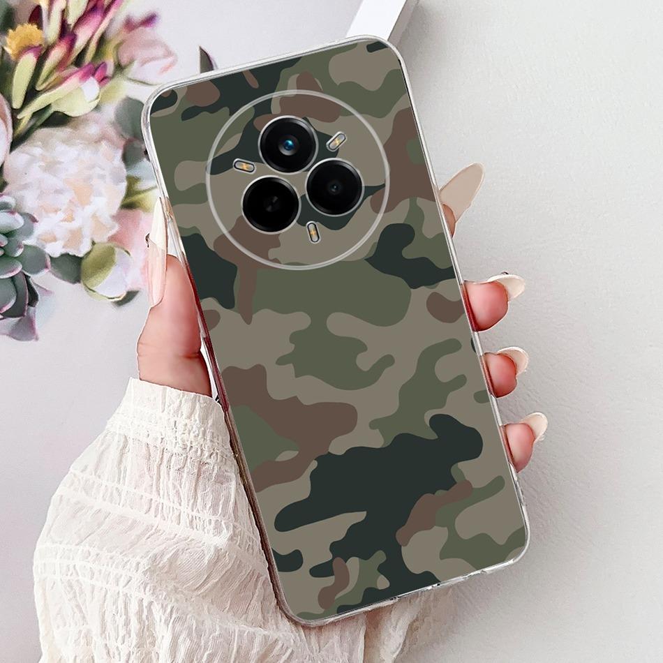 For Realme 14 Pro 14Pro+ Elegant Floral Cat Printed Phone Case For Realme 14 Pro Plus 14Pro 5G Soft Silicone TPU Cases