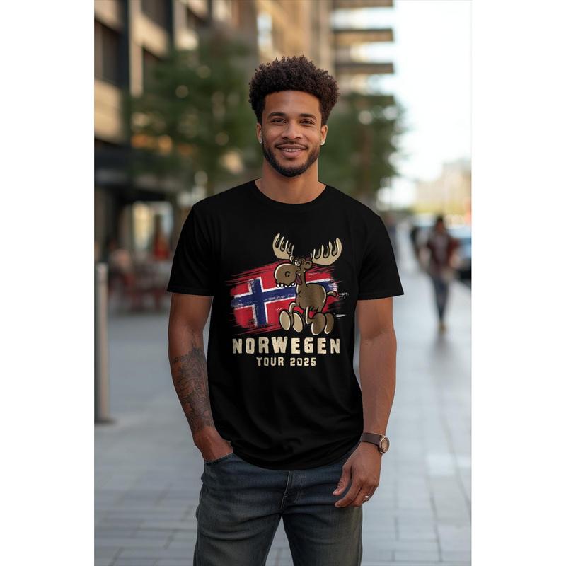 Norway Tour 2026- Elk T- Shirt Tee Unisex Man Gift Ed Boy