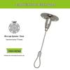 Adjustable Safety Hanging Kit: Rope, Buckle & Acrylic Board Line