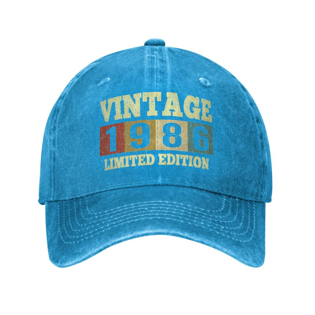 vintage 1986 40th birthday Casual Baseball Cap Spring Trucker Hat Sunscreen Outdoor Snapback Cap Men Streetwear Baseball Caps