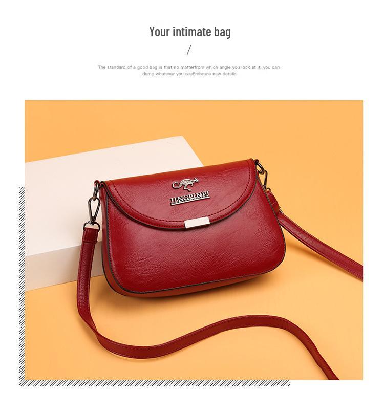 Damska 2024 Nowa Moda Miękka Skórzana Torba na Ramię - Duża Pojemność Listonoszka dla Pań w Średnim Wieku