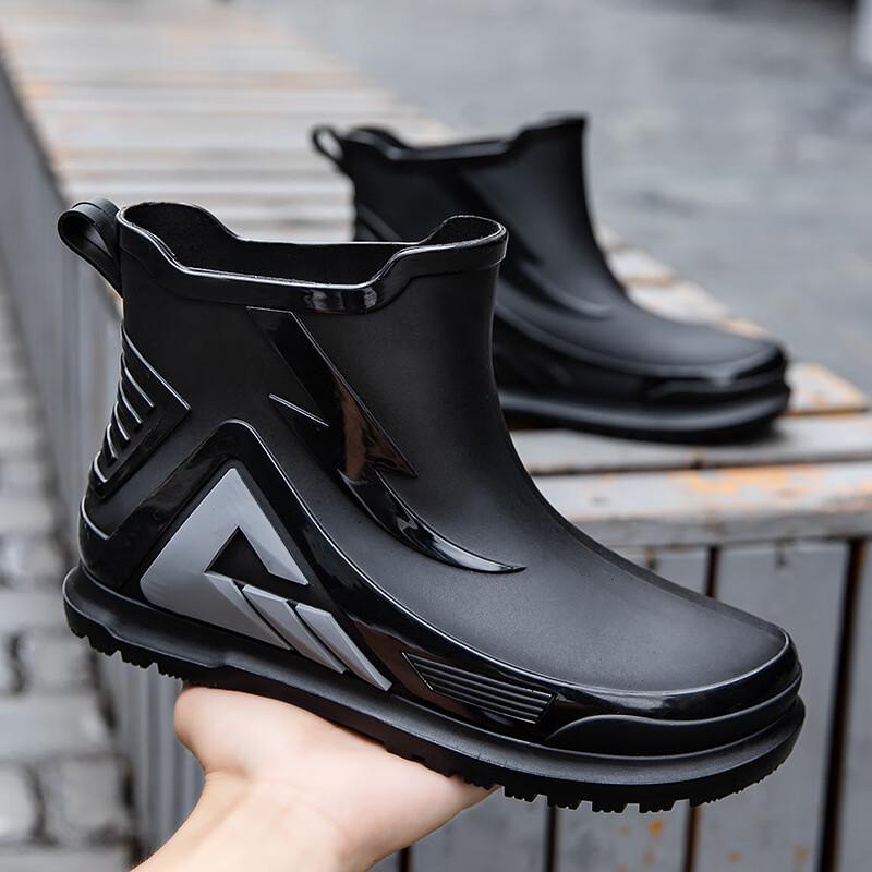 Men s Fashion Waterproof Anti-Slip Rain Shoes