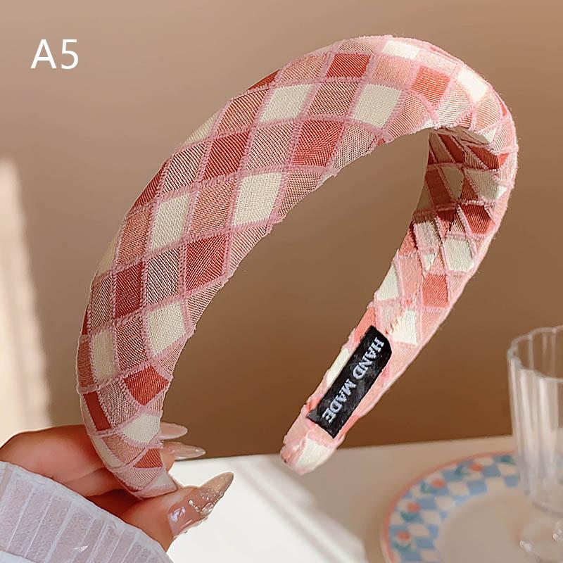 

1 шт. Розовая повязка на голову с широкими полями Женская 2024 Дофаминовая стрессовая повязка Многофункциональный уличный декоративный головной убор