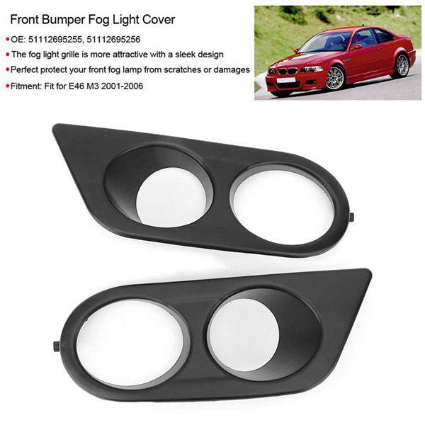 2-Piece Set: 51112695255 & 51112695256 Lower Grille for 2001-2006 BMW E46 M3