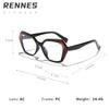 Ryan's new anti-blue glasses women's European, American ins fashion polygon face small myopia frame glasses