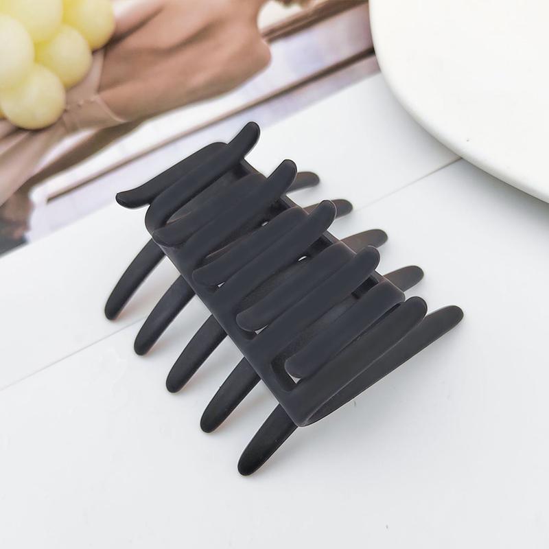 1 Stück Schwarzer Pferdeschwanz Haarnadel Haarschmuck Doppelseitiger Haarclip Haarkamm für Damen Mattierter Verzahnter Anti-Rutsch-Kamm