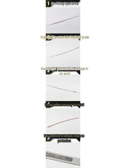 17 H6 Tailgate Trim: Anti-Scratch Decorative Rear Trunk Strip