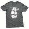 Faith Over Fear Graffiti Brush Letter Graphic T Shirt Unisex Unisex Unisex Short Sleeve Tees Christian Religious Faith Tees