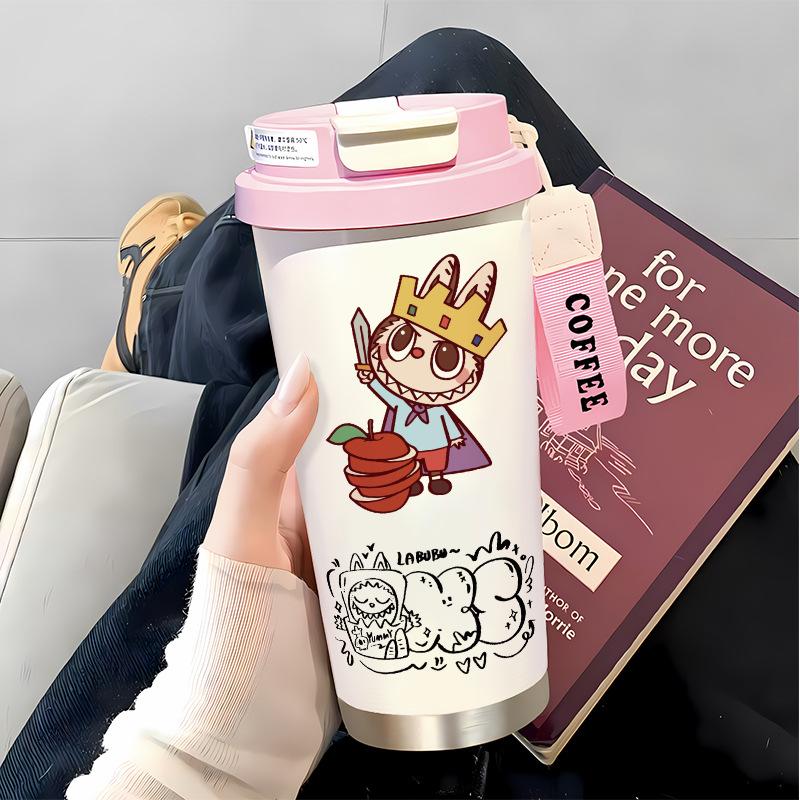 Slámkový hrnek na vodu Velká kapacita 316 Nerezová ocel Vysoká hodnota Termoska na dvojí pití Hrnek na kávu do auta