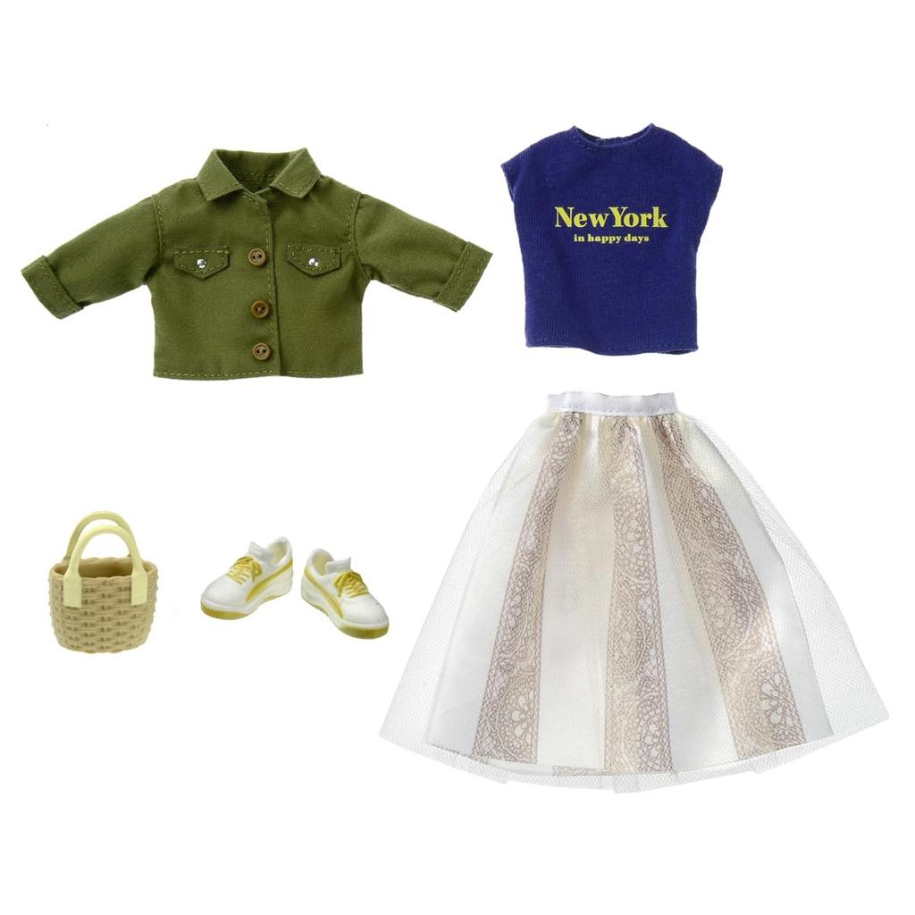 Takara Tomy Dress Seaside Khaki Play Toy Ages Licca-chan LW-19 Dress-up 3+