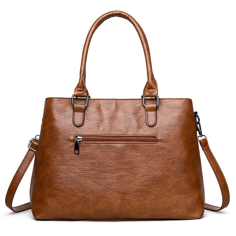 Pu Leather Luxury Designer Brand Shoulder Bags Casual Large Capacity Vintage Crossbody Bag For Women Travel Outdoor Totes Bag Quality