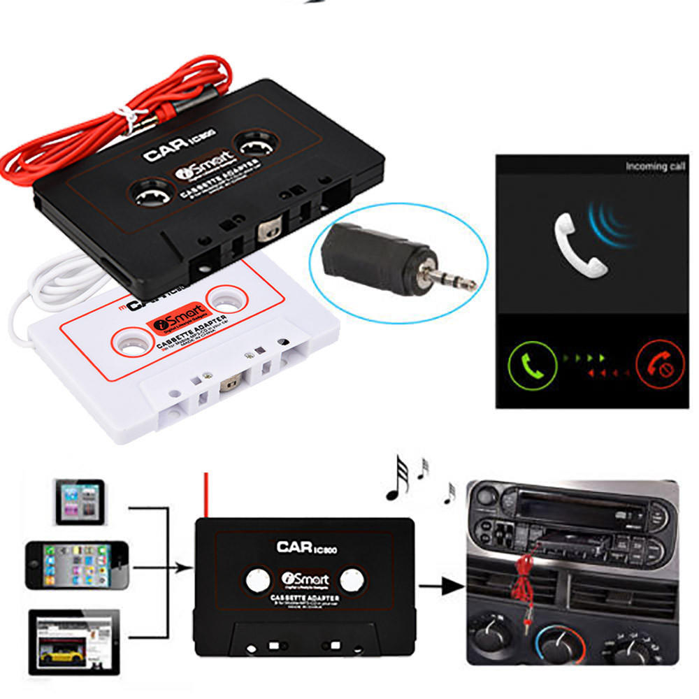 Buy Car Automobile IC800 CassetteTape 3.5mm AUX Audio Adapter For MP3