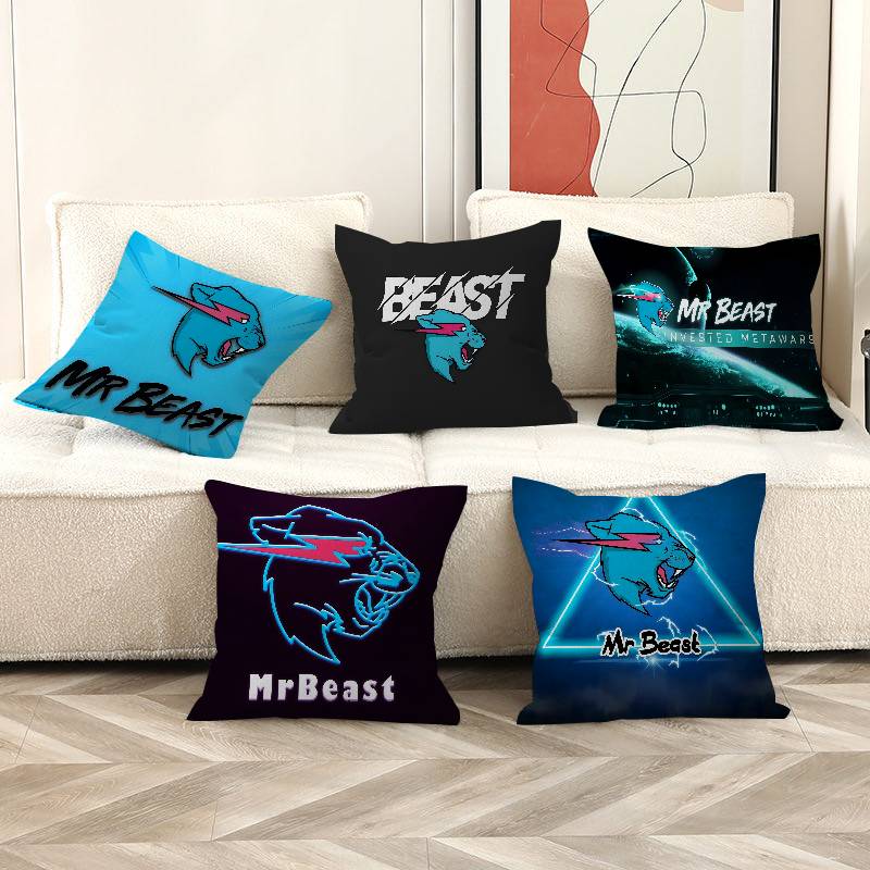 Individual Creato Mr-B-Beast 45*45Cm Cushion Cover Pillow Cover Decor Pillowcase Home Pillowcase For Couch Pillow