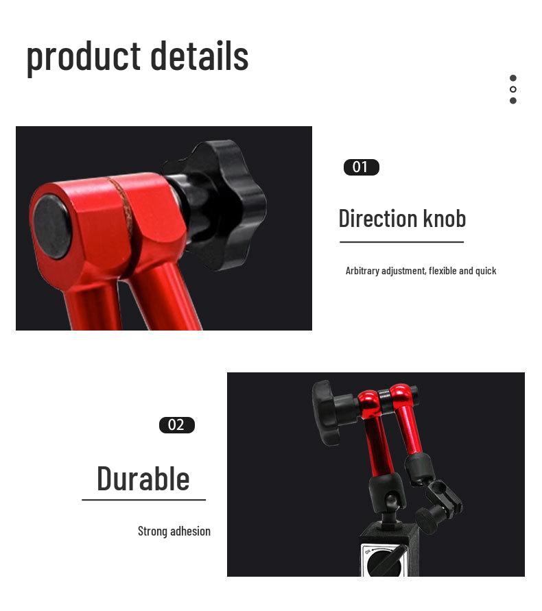 Universal Magnetic Base with Mechanical Dial: Large, Mini, and Small Lever Options