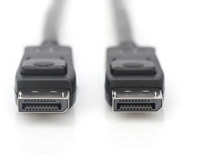 DisplayPort-Kabel DIGITUS mit Verriegelungen 8K 30Hz UHD Typ DP/DP M/M schwarz 2m