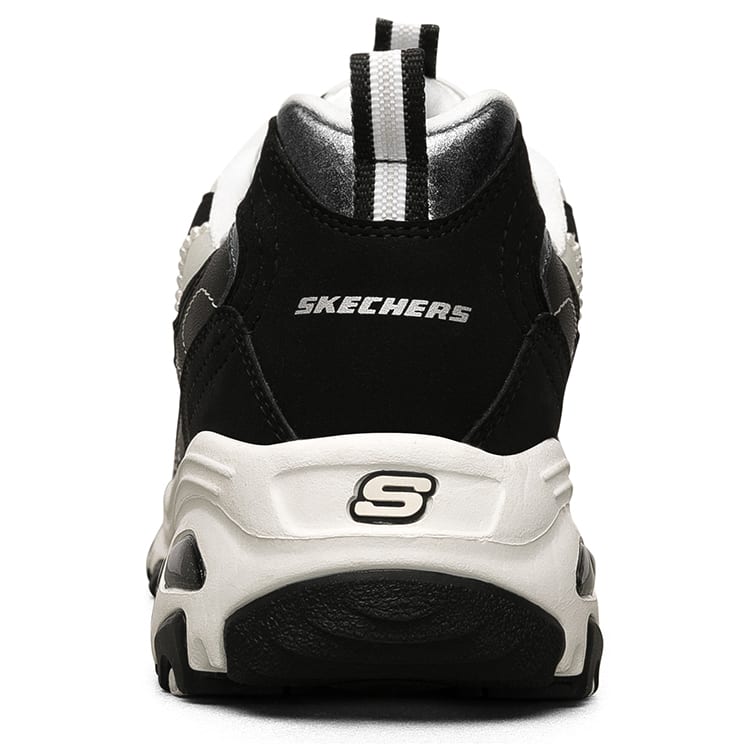 Skechers D Lites 1.0 Low Chunky Shoes Black Women's 149463-BKW