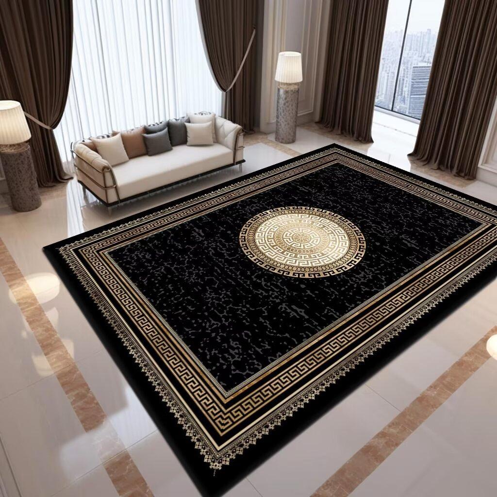 Vintage Ethnic Printed Carpet Non Slip Floor Mat for Living Room Kitchen Entrance Door Balcony Washable Rug Home Hallway Decor