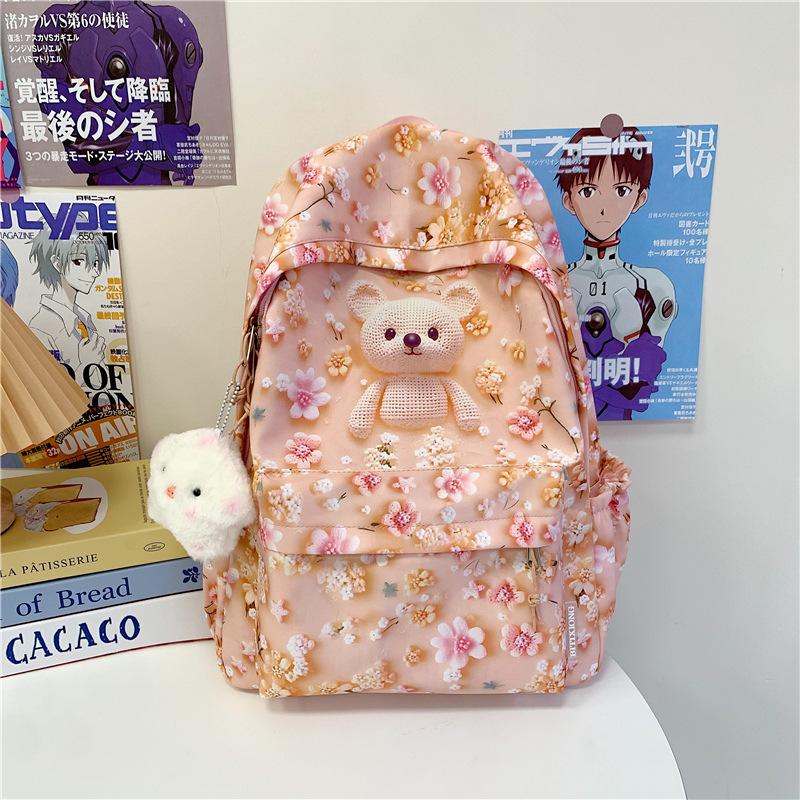 New Cartoon Ins Casual Travel Bags  Cute Schoolbags for Junior and Senior High School Students  Large Capacity Backpacks and Backpacks