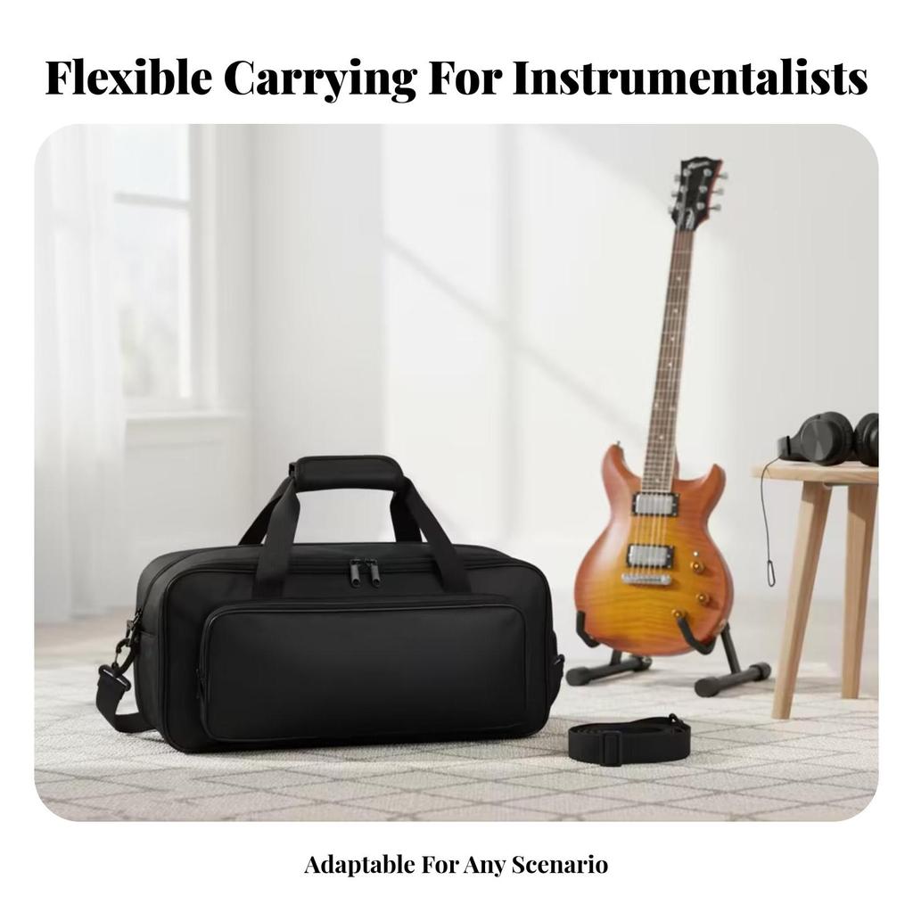 Portable Gig Bag Shockproof Padded Effects Pedal Case Zippered