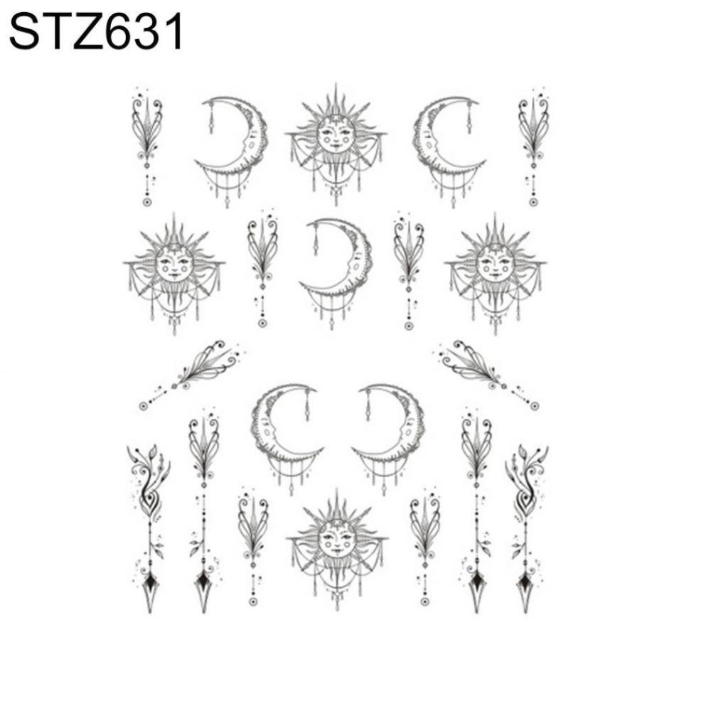 Floral Print Nail Decals Nail Art Decor Gel Polish Animal Sticker Manicure Foils