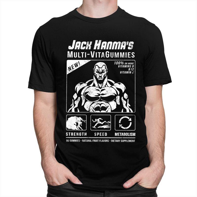 Custom Ogre Mode Baki The Grappler Yuujiro Hanma T Shirts Men Pure Cotton Tees Tshirts Short Sleeve Tshirt Clothing