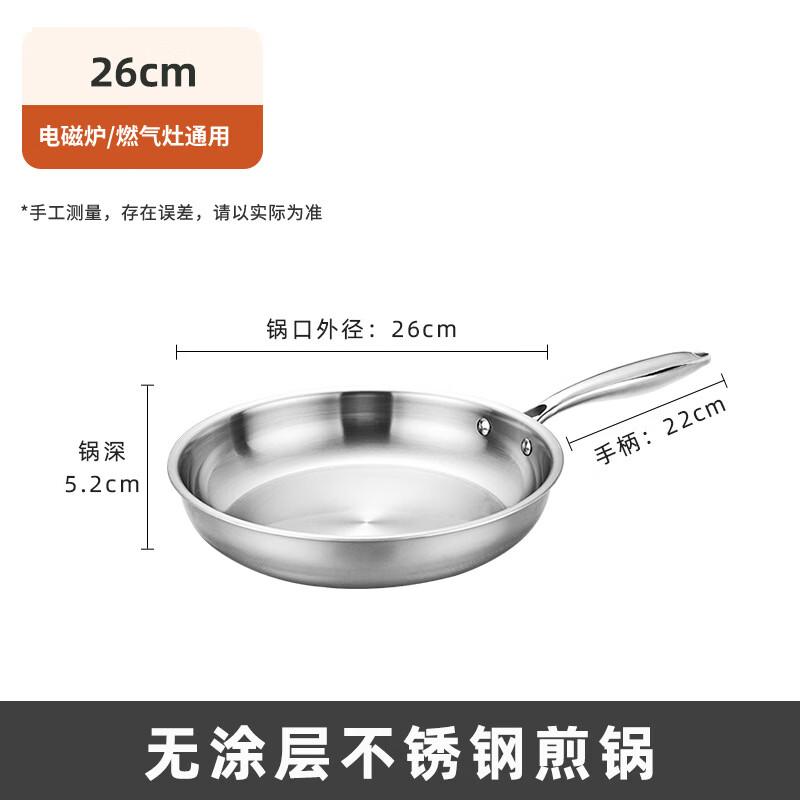 

Wutu 3-Ply Stainless Steel Frying Pan