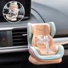 Geeignet für Labubu Mini-Sicherheitssitz Lüftungsschlitz Auto-Dekoration Niedliches Cartoon-Spielzeug Kreatives Zubehör Geschenk für Auto-Innenräume