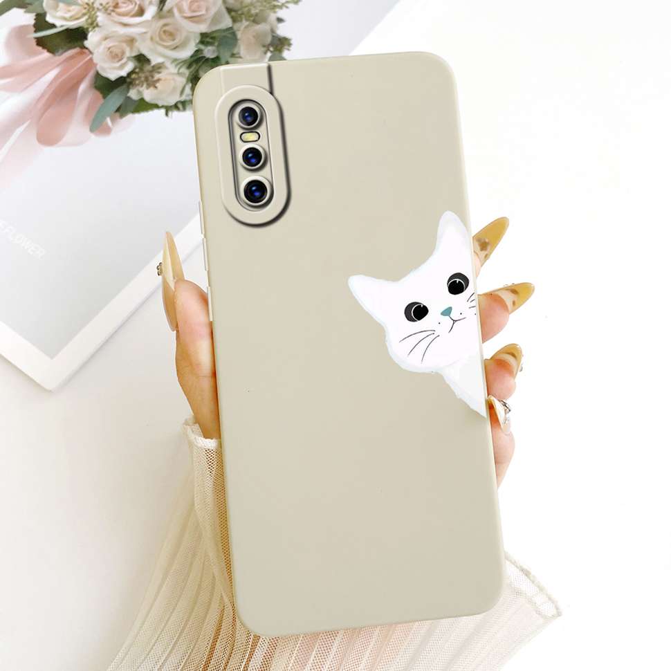 Für Vivo V15 Pro 2019 Hülle Vivo1818 Silikon Weich Niedliche Katze Hase Bemalte Rückseite Für Vivo V 15 V15 Pro Hüllen Fundas Coque