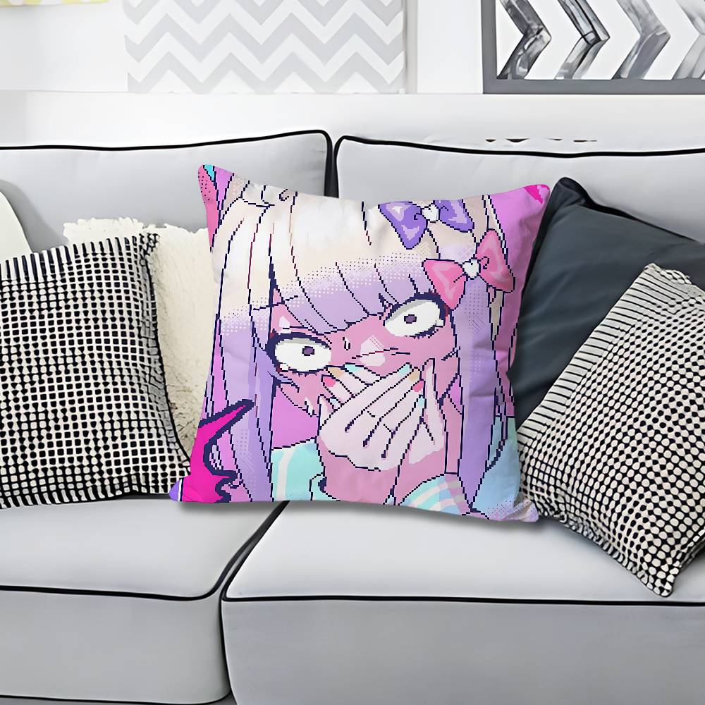 NNeedy Streamer OOverload Anime Celebrity Merchandise AllMatch Printed Pillow Case Sofa Car Office Room Decoration Protector