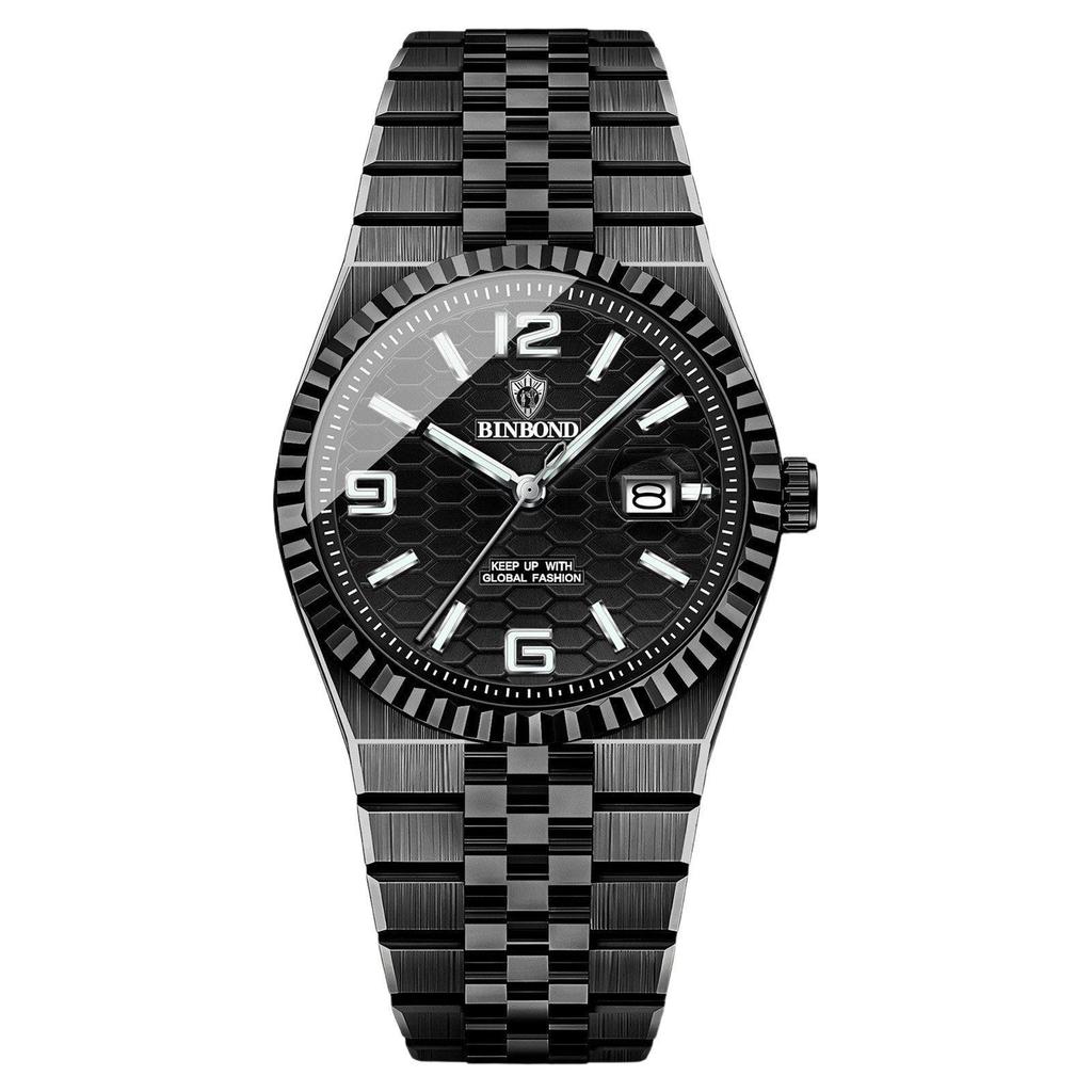 Men's Watch Stainless Steel Calendar 3ATM Waterproof Luminous Analog Display Simple Fashion Quartz Watch Men's Accessory - Birthday Anniversary