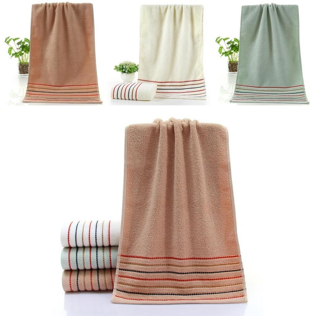 Large Striped Cotton Towel Soft And Absorbent Bath And Shower Towel For Adults And Kids