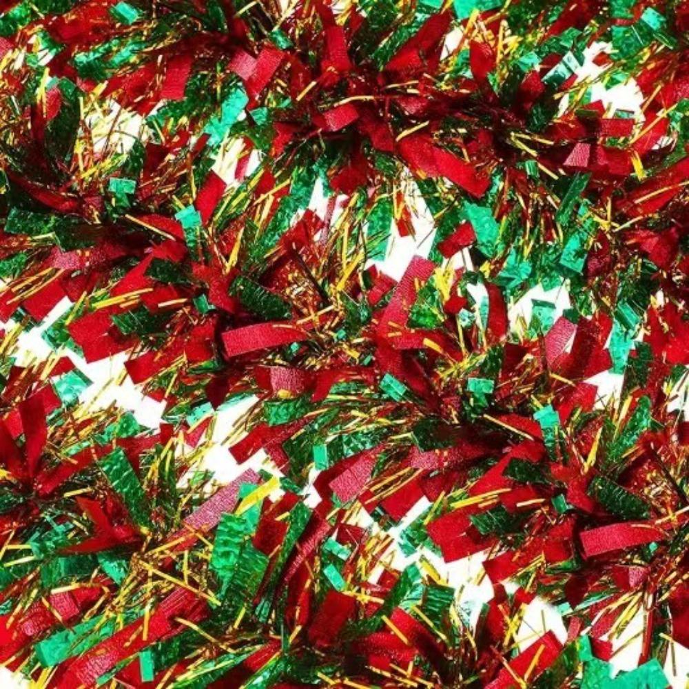Hanging Led Christmas Tree Garland 5M/16FT Christmas Ribbon Shiny Hanging Tinsel Garlands New Year