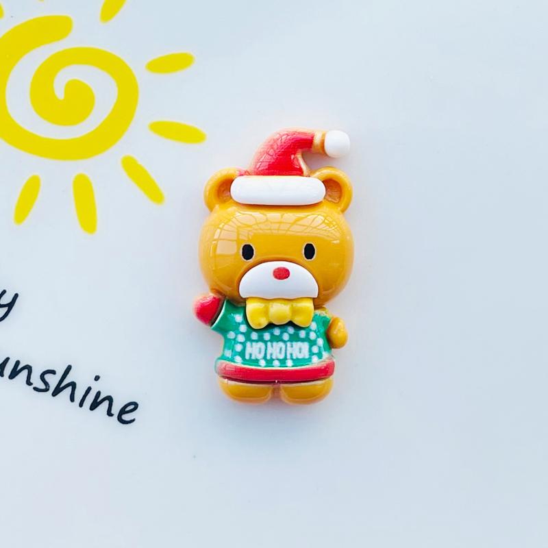 10 Stück Neue Mini Kawaii Weihnachts-Serie Harz Flache Rückseite Cabochons Scrapbook DIY Party Haarspangen Zubehör Dekorieren Basteln A76