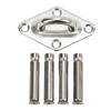 Stainless Steel Ceiling Wall Mount Hook Heavy Duty Anchor Eye Plate for Boat Yoga Swings